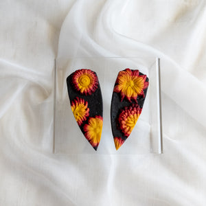 Lava Flower Studs